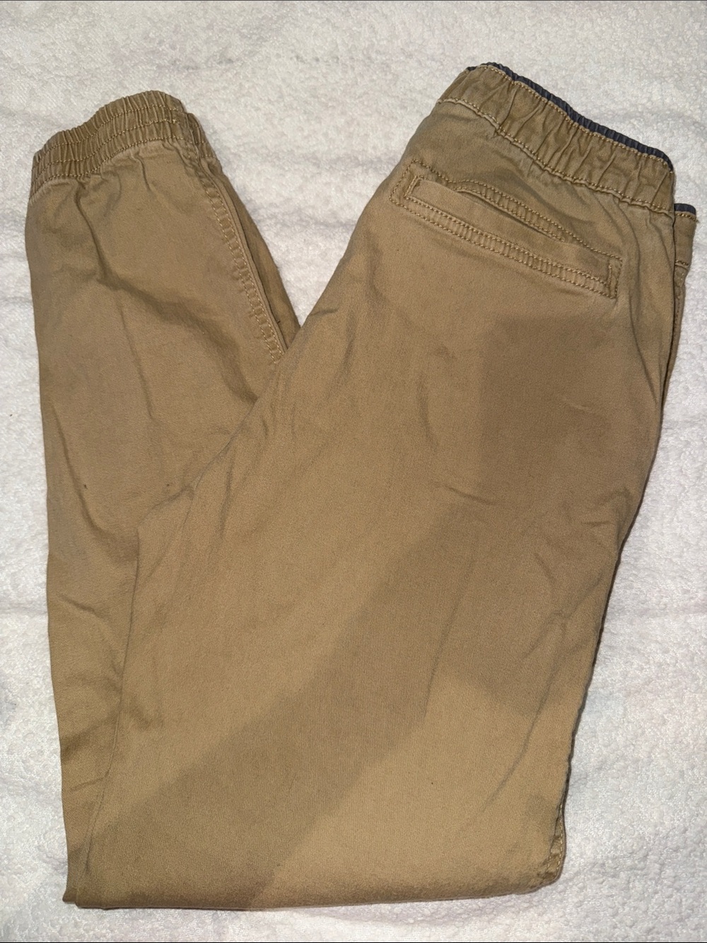 Plugg Men's Elastic-Waist Chinos - Khaki Brown